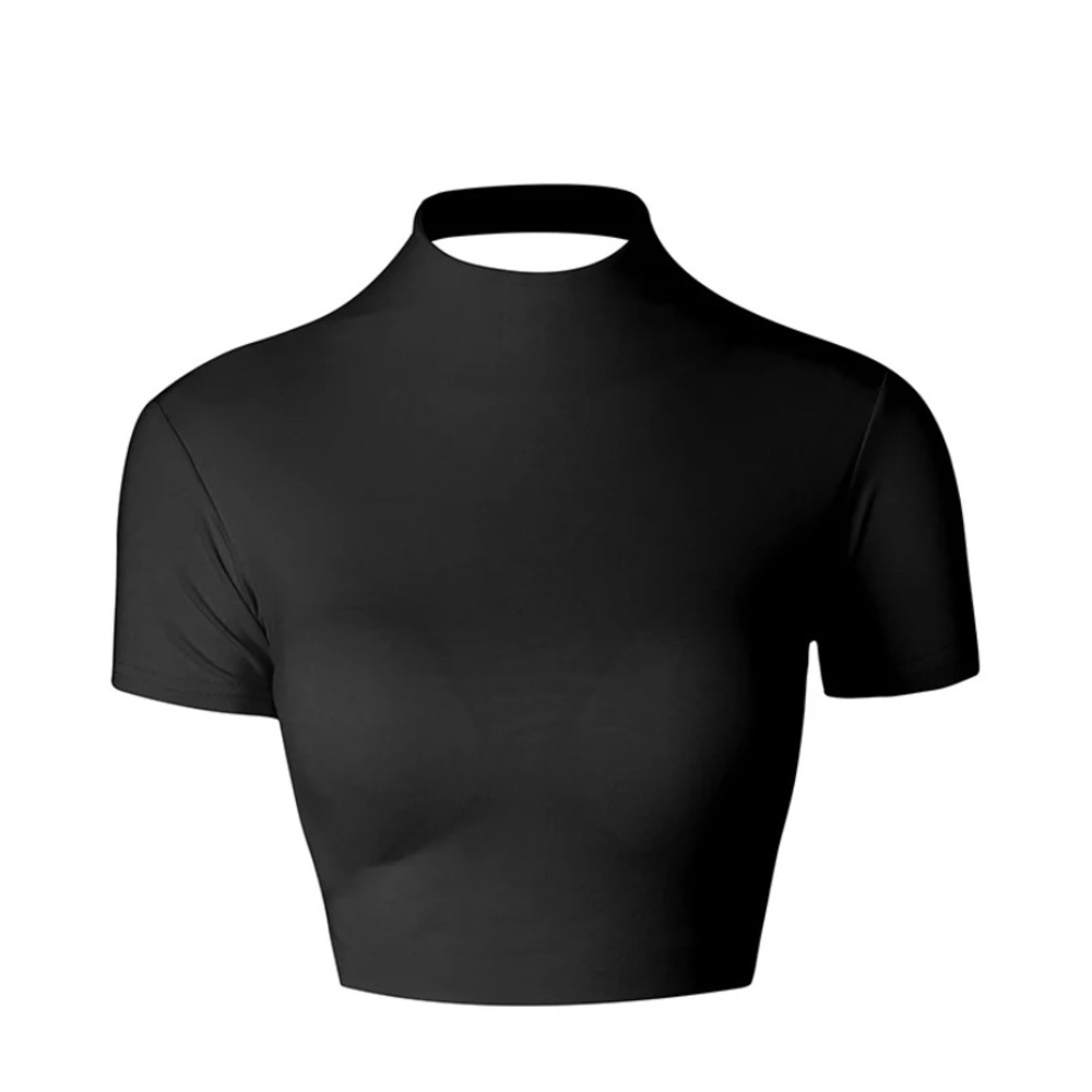 Classic Black Women's Crop Top,size S - Picture 5 of 9